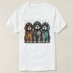 Flower Power Newfies T-Shirt