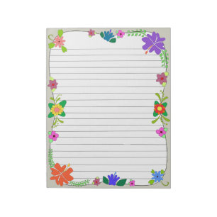 Flower Power Notepad