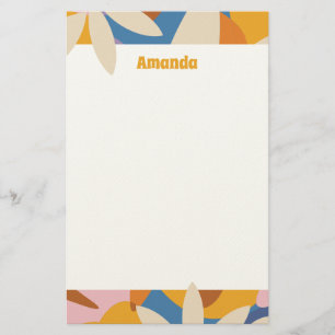 Flower Power Notepad Stationery