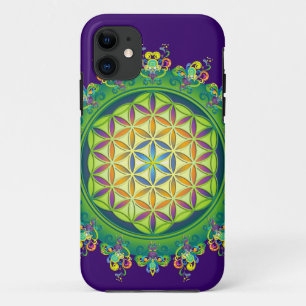 Flower Power of Life / Blume des Lebens iPhone 11 Case