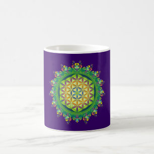 Flower Power of Life / Blume des Lebens Coffee Mug