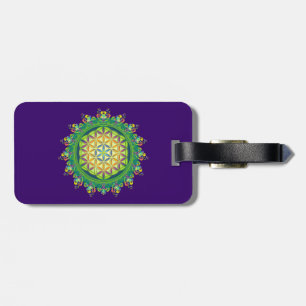 Flower Power of Life / Blume des Lebens Luggage Tag