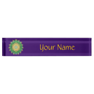 Flower Power of Life / Blume des Lebens Nameplate
