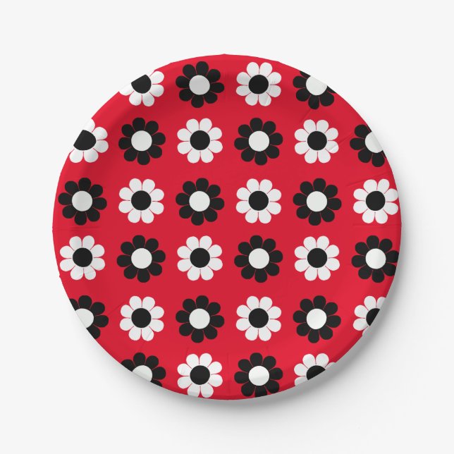 Flower Power Paper Plate (Front)