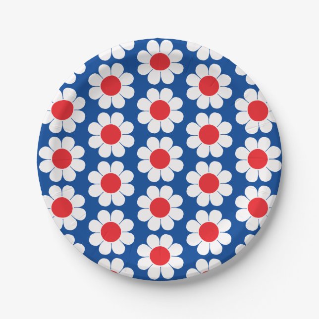 Flower Power Paper Plate (Front)