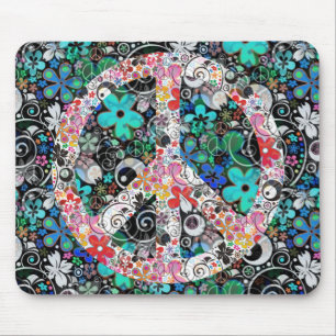 Flower Power Peace I FlowerPower Mouse Pad