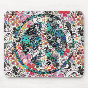 Flower Power Peace II Mouse Pad