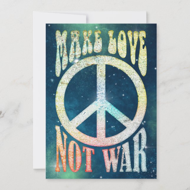 Flower Power Peace - Make Love Not War 1 (Front)