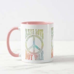 Flower Power Peace - Make Love Not War 1 Mug