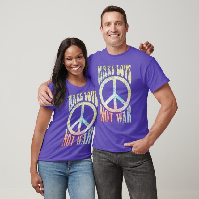 Flower Power Peace - Make Love Not War 1 T-Shirt (Unisex)
