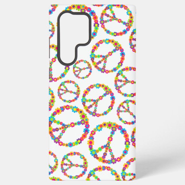 Flower Power Peace Samsung Galaxy S22 Ultra Case (Back)