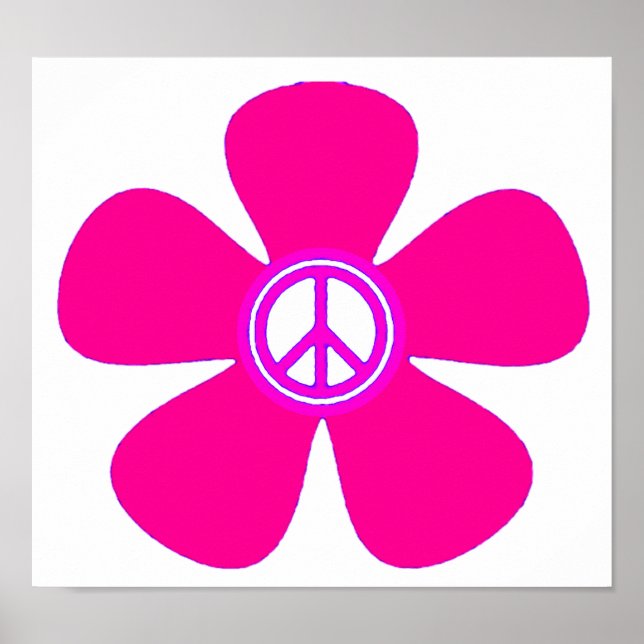 Flower Power Peace Sign (Front)