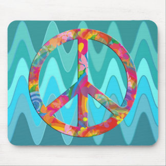 Flower Power Peace | sinus ocean Mouse Pad