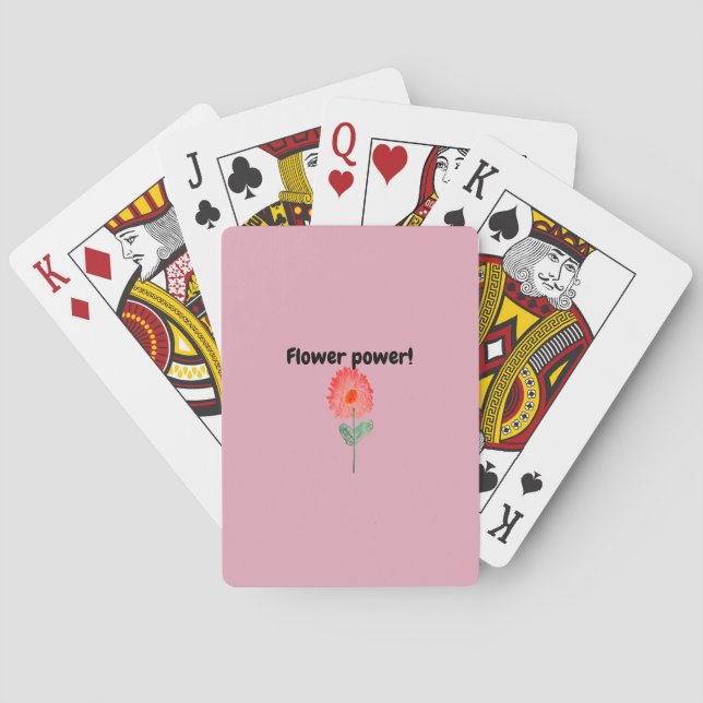 Flower Power Playing Cards (Back)