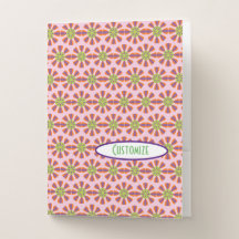 Flower Power Pocket Folder