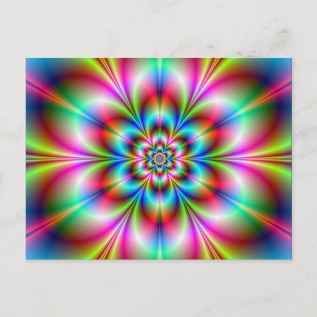 Flower Power  Post Card (Front)