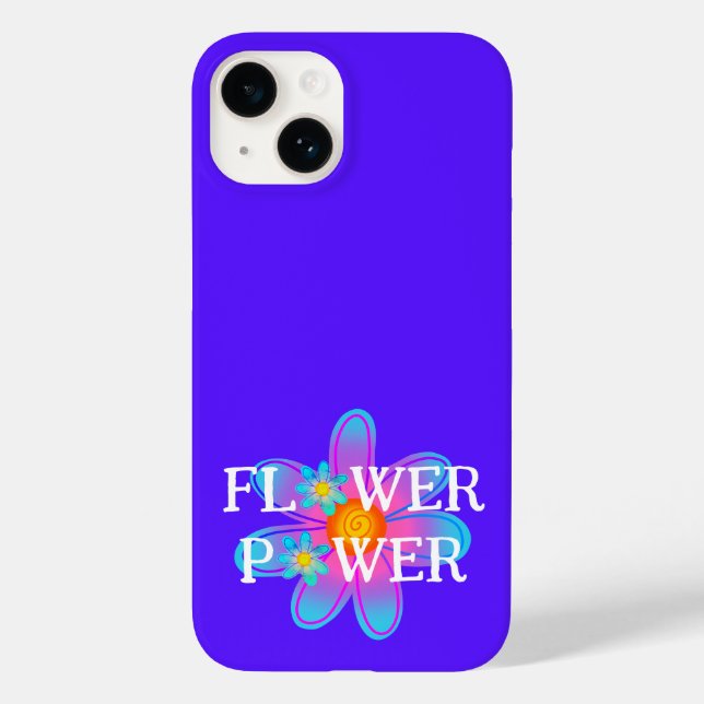 Flower Power Purple Case-Mate iPhone Case (Back)