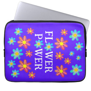 Flower Power Purple Laptop Sleeve