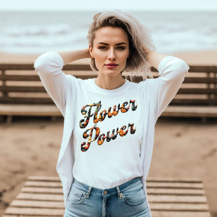 Flower Power Retro T-Shirt