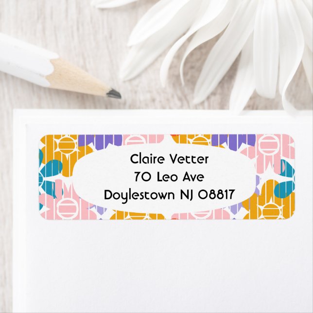 Flower Power  Return Address Label (Insitu)