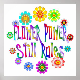 Flower Power Rules Poster