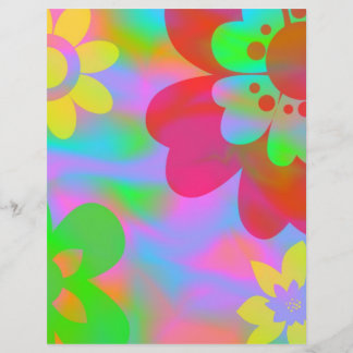 Flower Power Scrapbook Paper