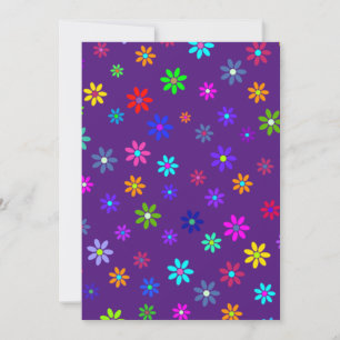 Flower Power Shower - coloured pattern 1