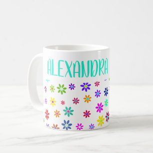 Flower Power Shower - coloured pattern 1 Coffee Mug