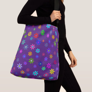 Flower Power Shower - coloured pattern 1 Crossbody Bag