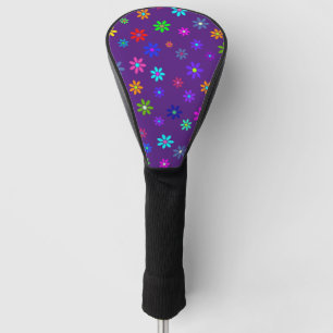 Flower Power Shower - coloured pattern 1 Golf Head Cover