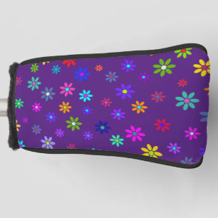 Flower Power Shower - coloured pattern 1 Golf Head Cover