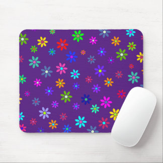 Flower Power Shower - coloured pattern 1 Mouse Pad
