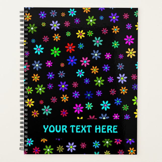 Flower Power Shower - coloured pattern 1 Planner (Front)