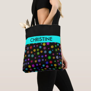 Flower Power Shower - coloured pattern 1 Tote Bag