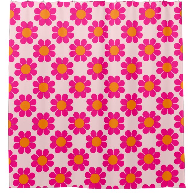 Flower Power Shower Curtain (Front)