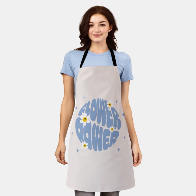 Flower Power Slogan Apron (Worn)