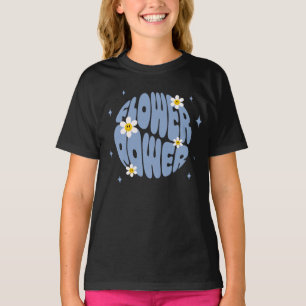 Flower Power Slogan T-Shirt