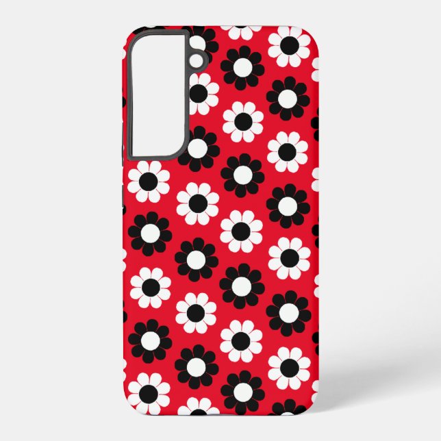 Flower Power Stripe Samsung Galaxy S22+ Case (Back)