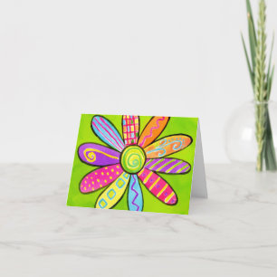 Flower Power Thank You Card