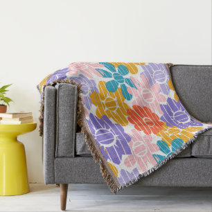 Flower Power  Throw Blanket