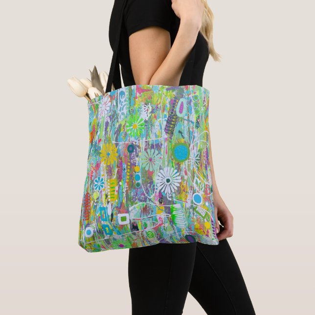 Flower Power Tote Bag (Close Up)