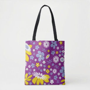 flower power tote bag