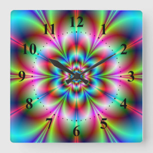Flower Power Wall Clock