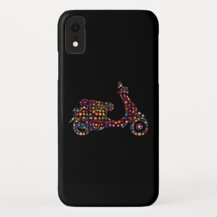Flower Powered Motor-Scooter Motorcycle iPhone XR Case