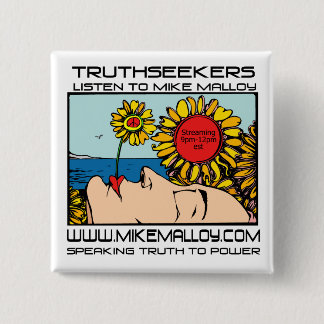 FLOWER POWR TRUTHSEEKER 15 CM SQUARE BADGE