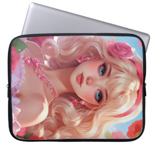 Flower princess  laptop sleeve