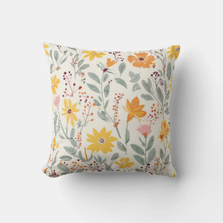 flower print cushion