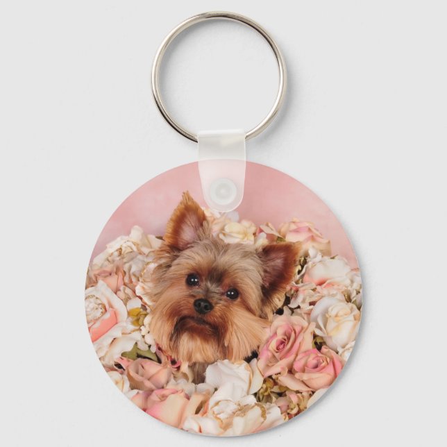 Flower pup key ring (Front)