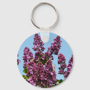 flower,purple lilac key ring