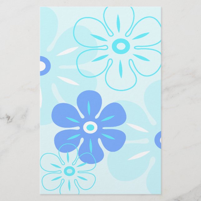 Flower Rain Tropical Stationary Stationery (Front)